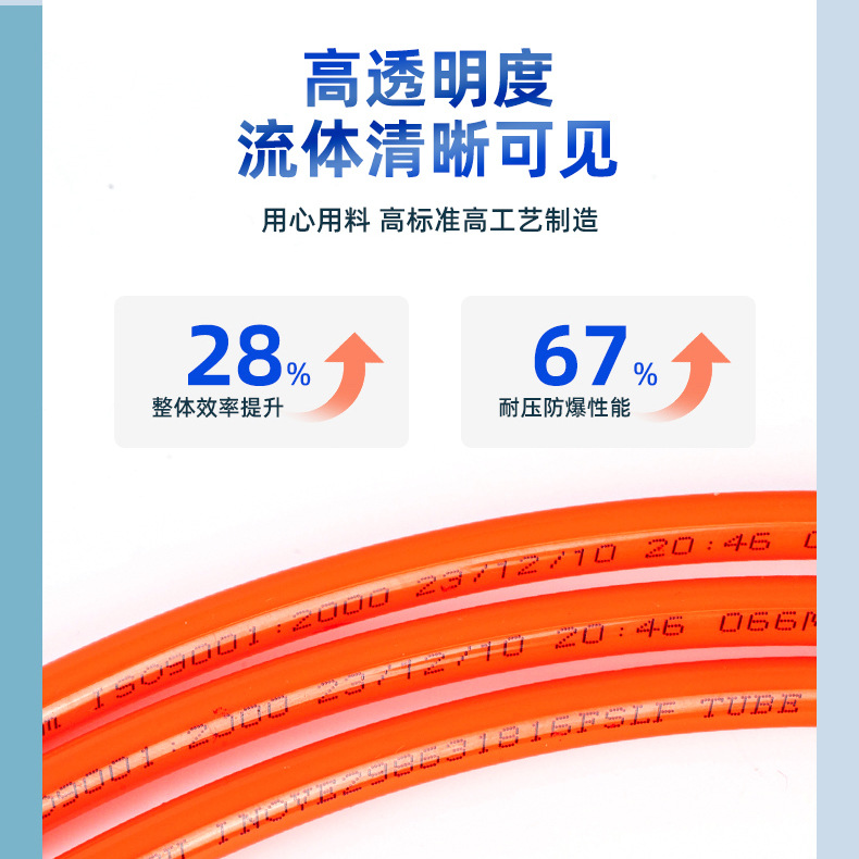 pu spring air hose 8mm high-pressure air pump air compressor hose 80m90m transparent pneumatic air compression air hose Application Scenario