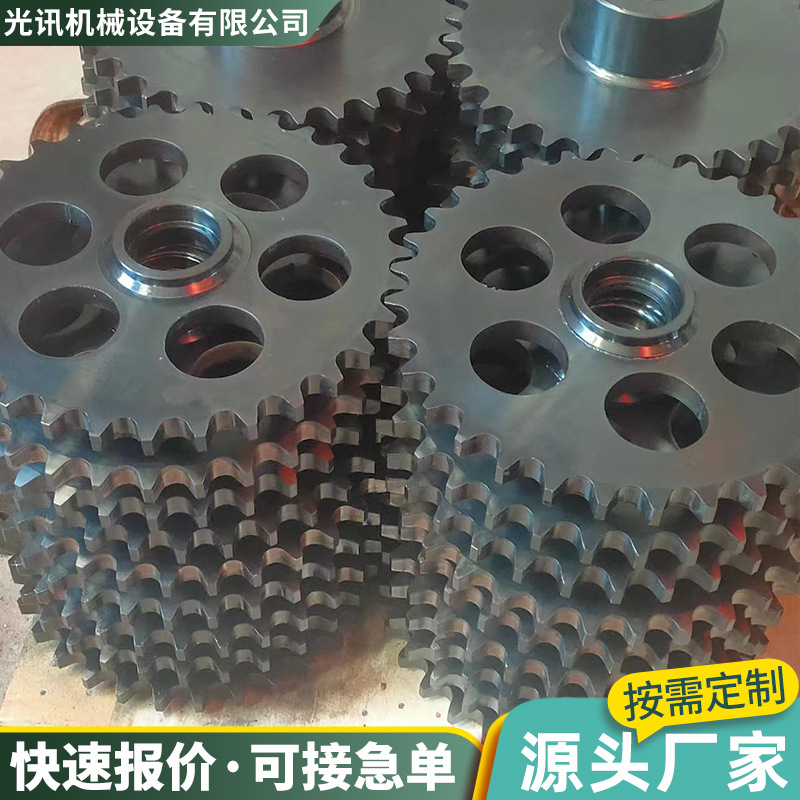 Industrial sprocket 45 # steel blackened treatment finished hole sprocket stainless steel wear-resistant precision roller bearing gear details Picture