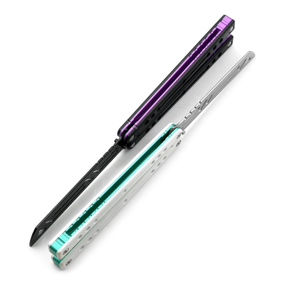 The Nautilus V2 Nautilus Butterfly knife, unedged G10, is a practice and training knife for swinging Specification drawing
