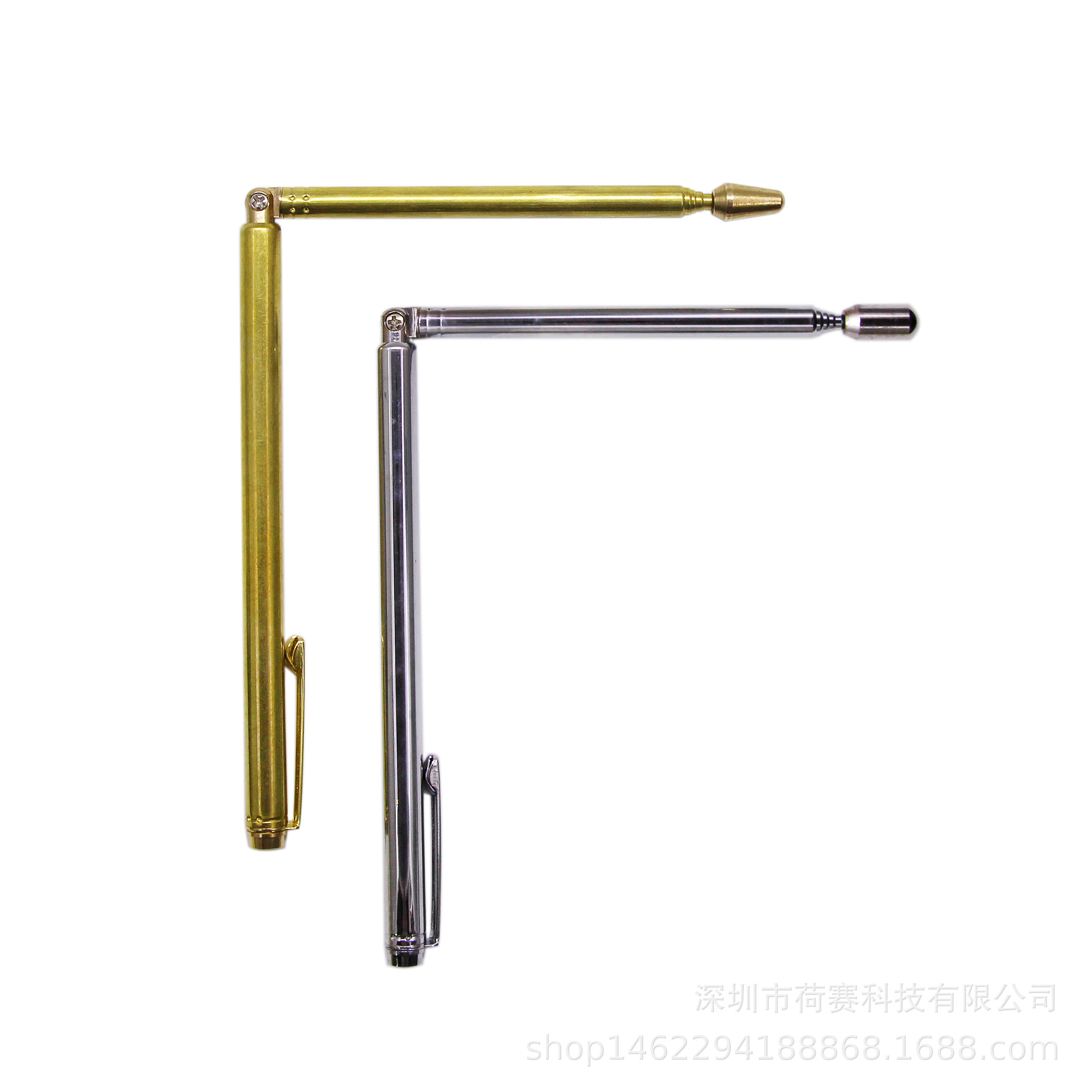 Brass alloy stainless steel detection rod, telescopic steering antenna, dragon ruler, pen-type metal detection rod, multi-purpose Application Scenario