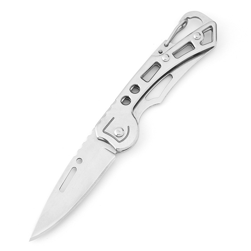Outdoor fruit-cutting knife, folding knife, camping survival and fishing outdoor knife, high hardness and multi-purpose full figure
