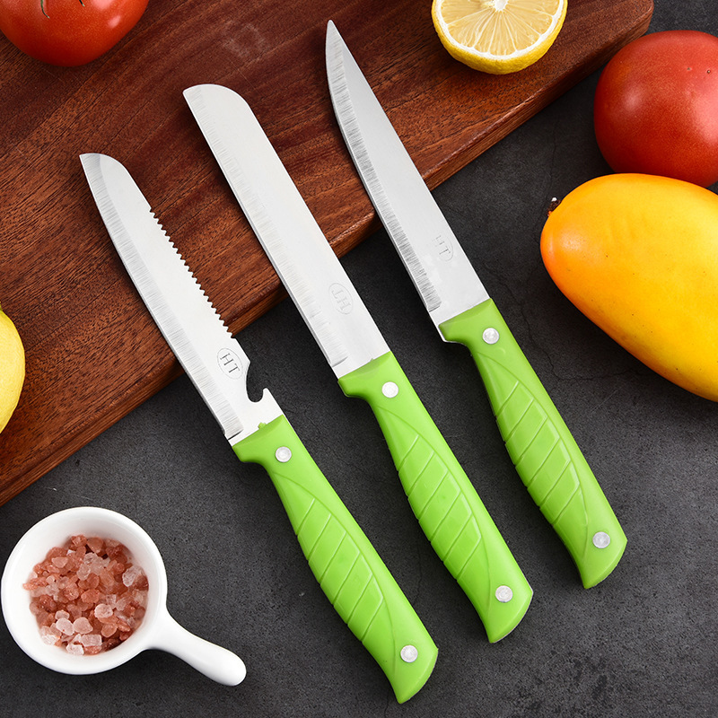 Kitchen household stainless steel fruit knife, multi-functional peeler, peeling knife, planing knife, fruit knife. Minimum order quantity: one piece for household use full figure