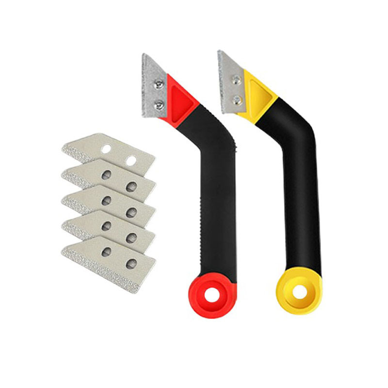 The grout cleaning knife, tile grout cleaning and particle crushing knife, floor tile cement grout cleaning, grouting and picking, wear-resistant sawtooth cement grout cleaning magic tool Item Picture