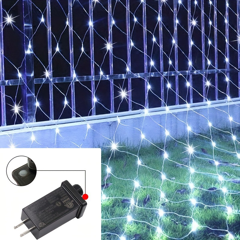 200 LED Net String Lights 9.8FT x 6.5FT Connectable 8 Modes Item Picture
