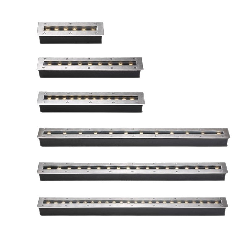 Long strip ground lights, embedded wall-washing lights, spotlights, outdoor waterproof led strip ground lights, square corridor ground lights Item Picture