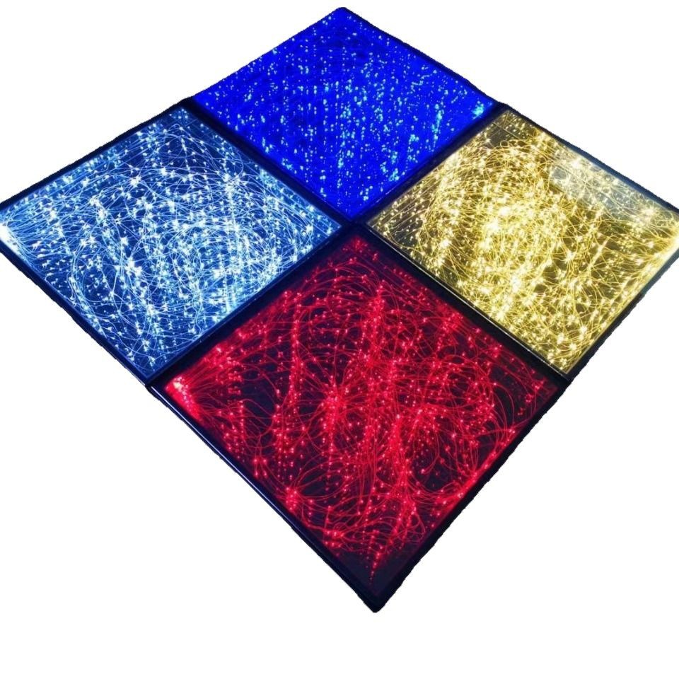 Seven-color copper wire Led copper wire light RGB stage, dance, restaurant, bar, party light strips, neon floor tile lights Item Picture