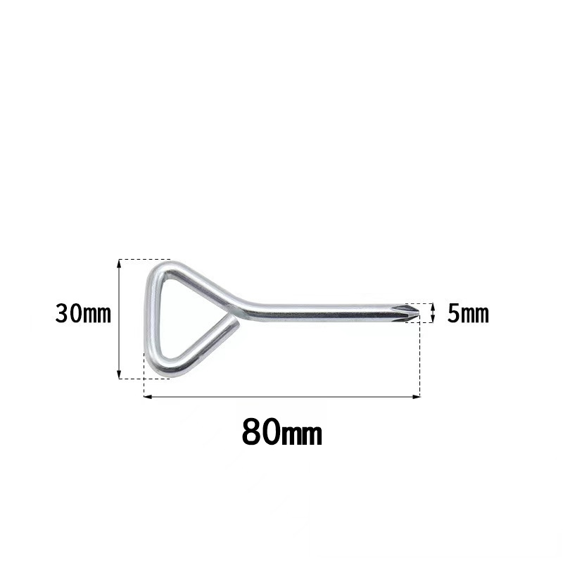 Hardened triangular cross wrench, screwdriver cross-shaped, nickel-plated triangular screwdriver, furniture delivery triangular wrench details Picture