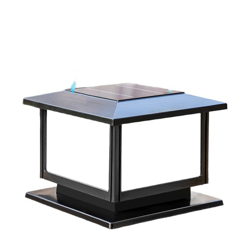 New type of solar outdoor garden lamp, led home villa gate, fence, sensor door column head solar lamp Item Picture