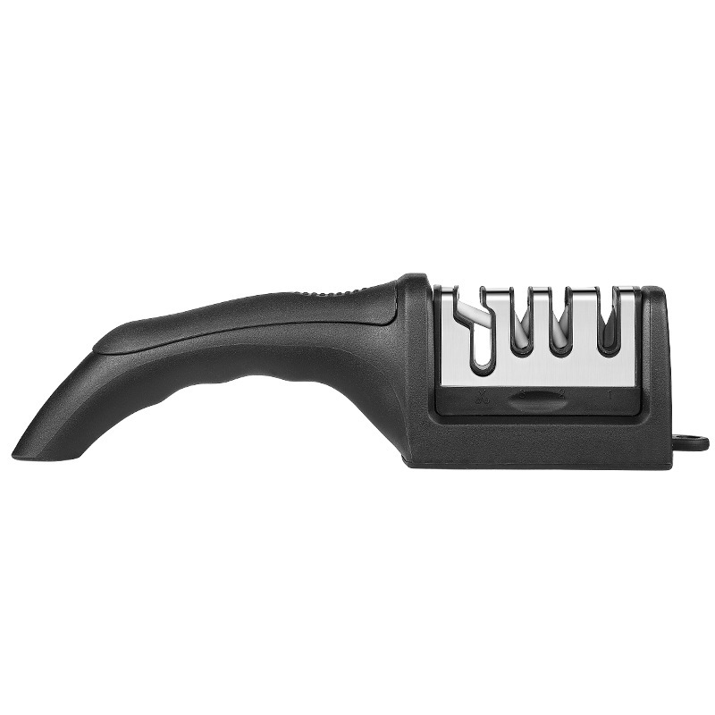 Multi-functional four-stage knife sharpener, kitchen wall-mounted knife sharpener, handheld quick whetstone, portable knife sharpening wonder Item Picture