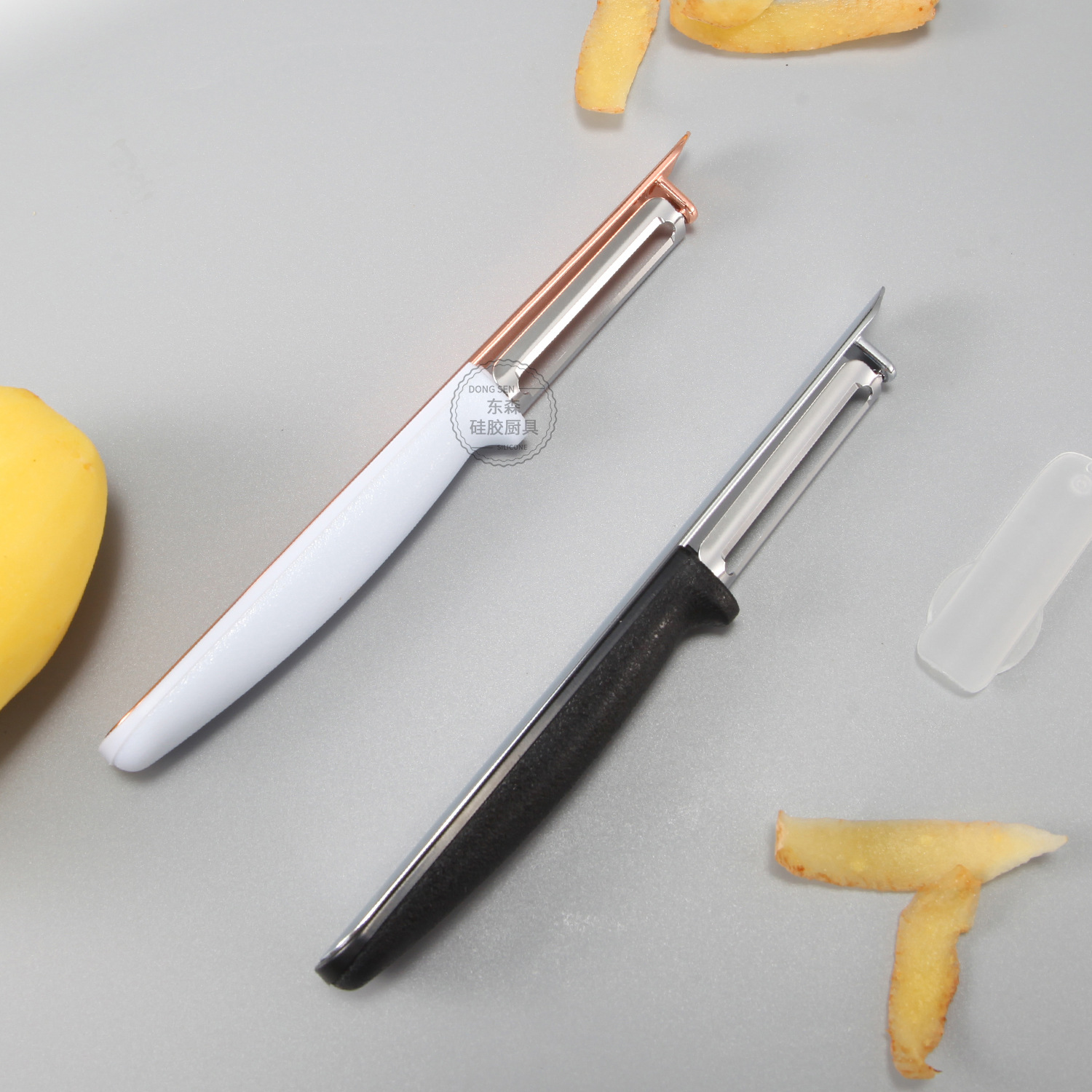 Stainless steel peeler, fruit knife, vegetable and fruit slicer, melon and fruit knife, potato and sugarcane peeling knife, peeler, melon peeler Specification drawing