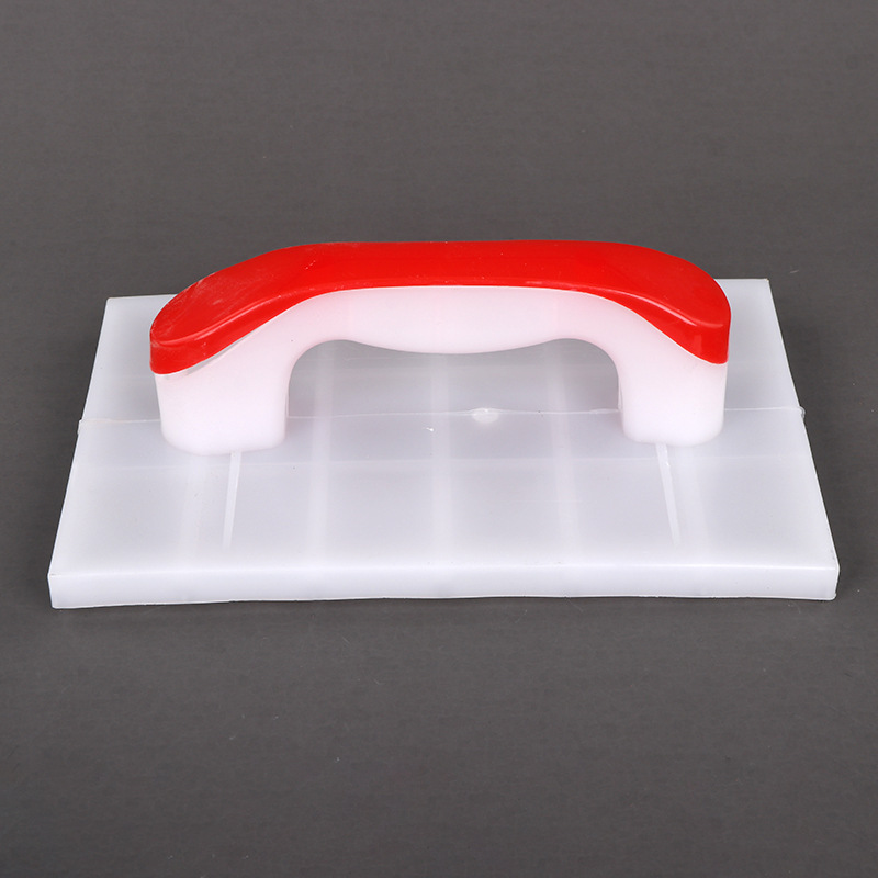 Transparent plastic flat planer, wall leveling tool, corner grinding planer, flat surface grinding, mason's sawtooth planer Specification drawing