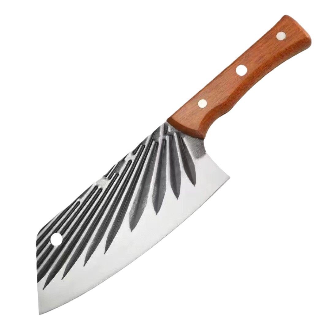 Hand-forged hammer-textured household kitchen knife, sharp slicing knife for ladies, small kitchen knife for chefs in hotel kitchens to cut meat Item Picture