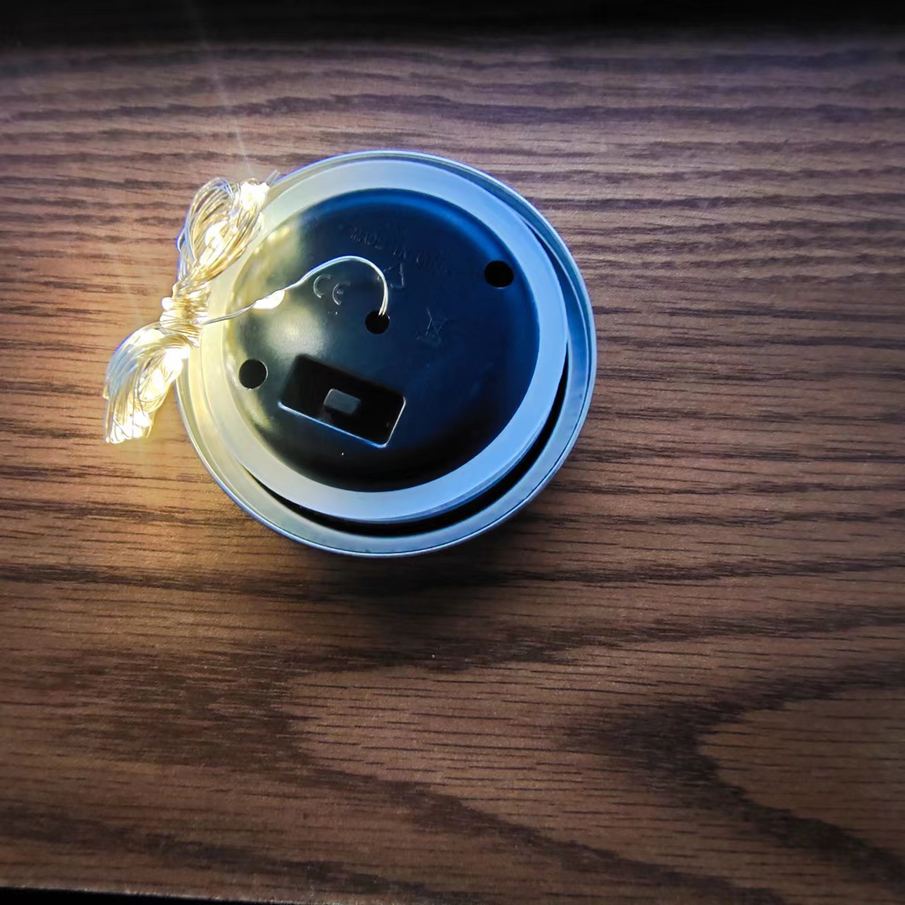 Solar crack lamp cover, crack ball lamp cover, 30 LED string, courtyard decoration, 20 led string, Mason jar Specification drawing