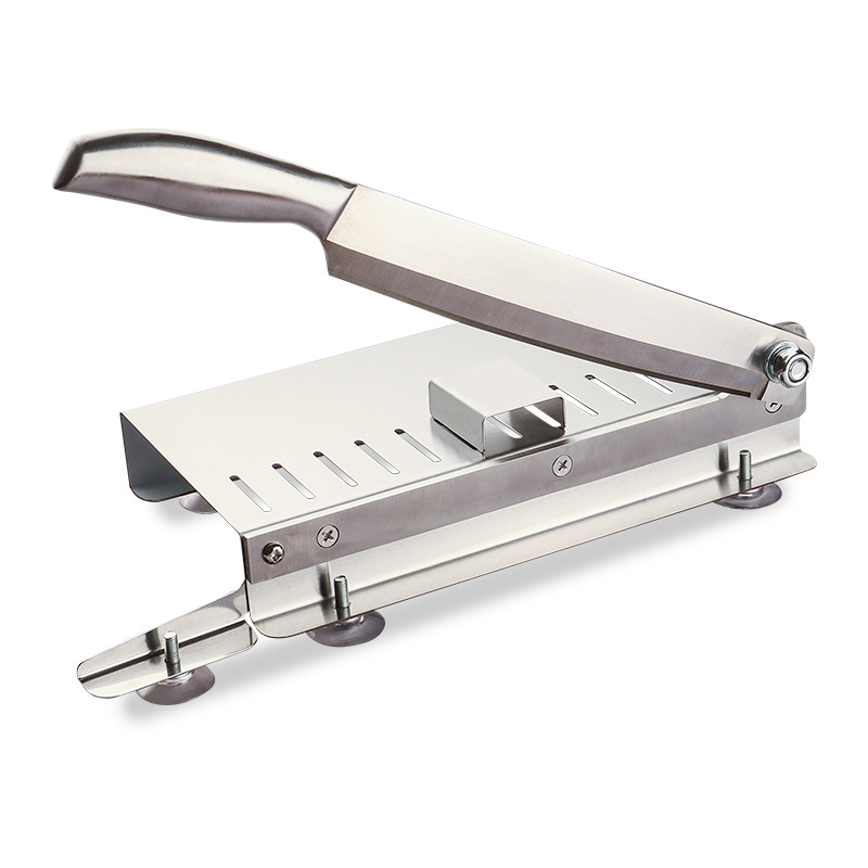 New type vegetable cutter for cutting hot pot materials, guillotine cutter for pork ribs and meat slices, stainless steel vegetable cutter for meat Item Picture