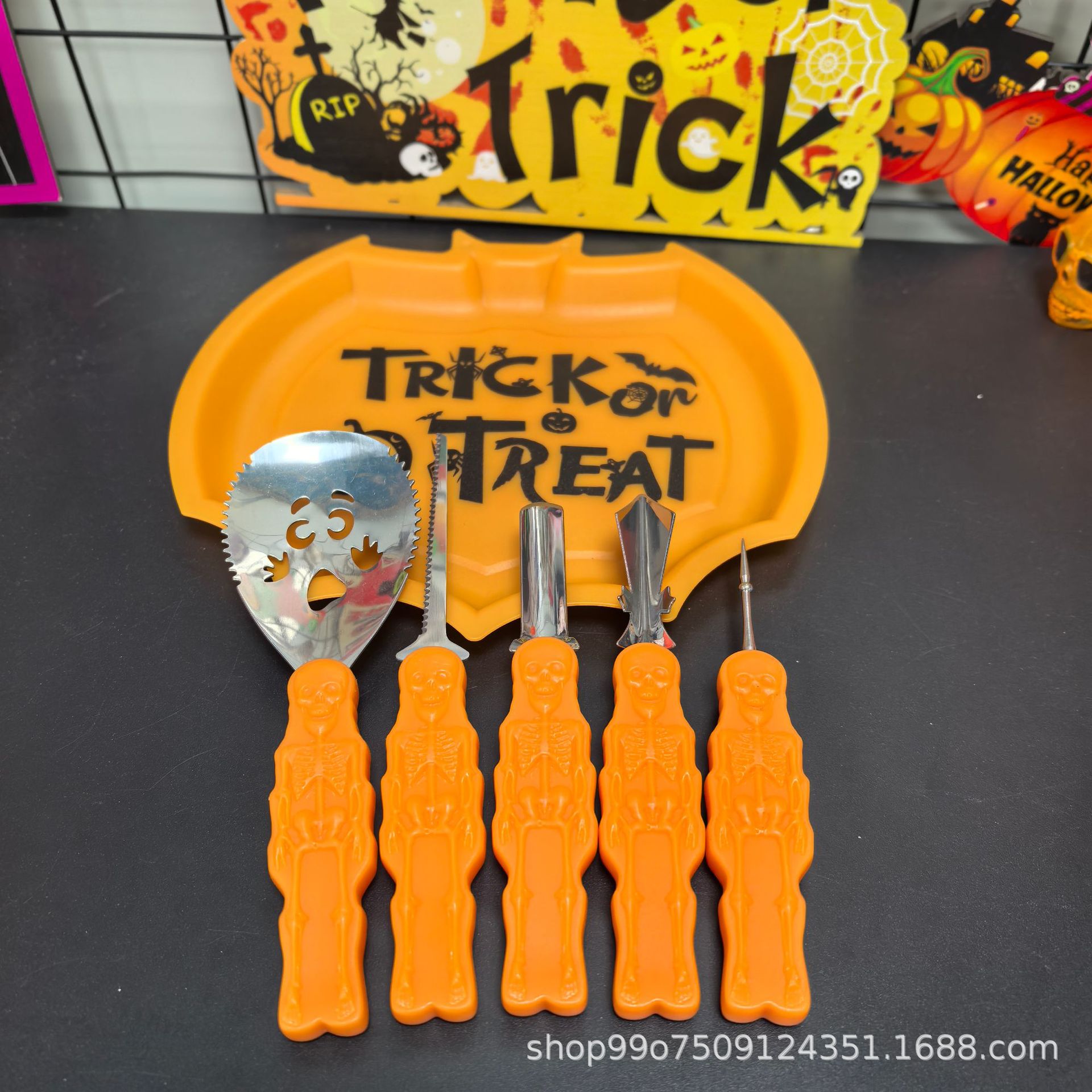 6-piece Pumpkin carving Tools Halloween Creative Tools Pumpkin Carving Knife Set 2025-12 full figure