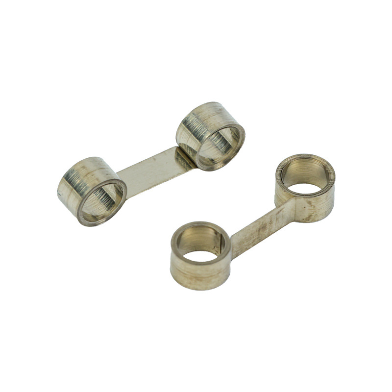 Manufacturer's stainless steel constant force spring TS5 carbon brush spring double-eye spring non-standard special-shaped parts can be customized according to your drawings Item Picture