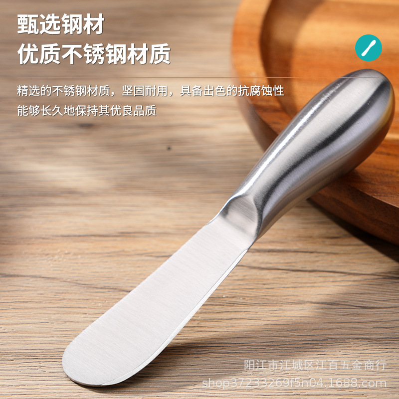 Stainless steel hollow handle cheese knife set, cheese butter knife, kitchen cake knife, fork and spatula, baking pizza tools details Picture