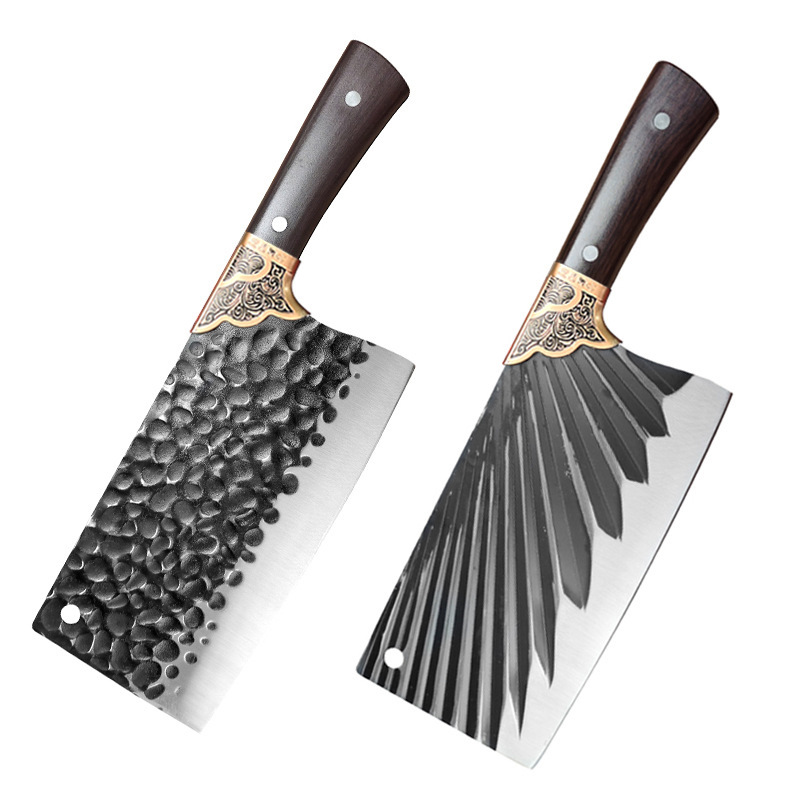 The manufacturer forgings Longquan chopping knives, bone-cutting, slicing and meat-cutting knives, stainless steel kitchen knives, street stall bestsellers, 20-yuan model Application Scenario