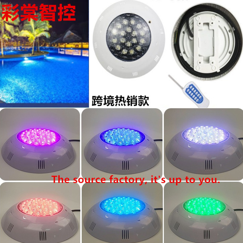 led swimming pool light underwater light AC12V waterproof wall-mounted underwater light indoor and outdoor swimming pool hot spring SPA waterproof spotlight full figure