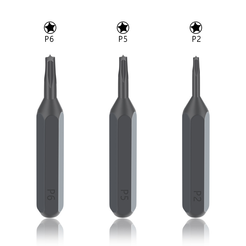 Five-angled screwdriver bit, small screwdriver bit, 28mm precision repair screwdriver bit, high steel factory undefined