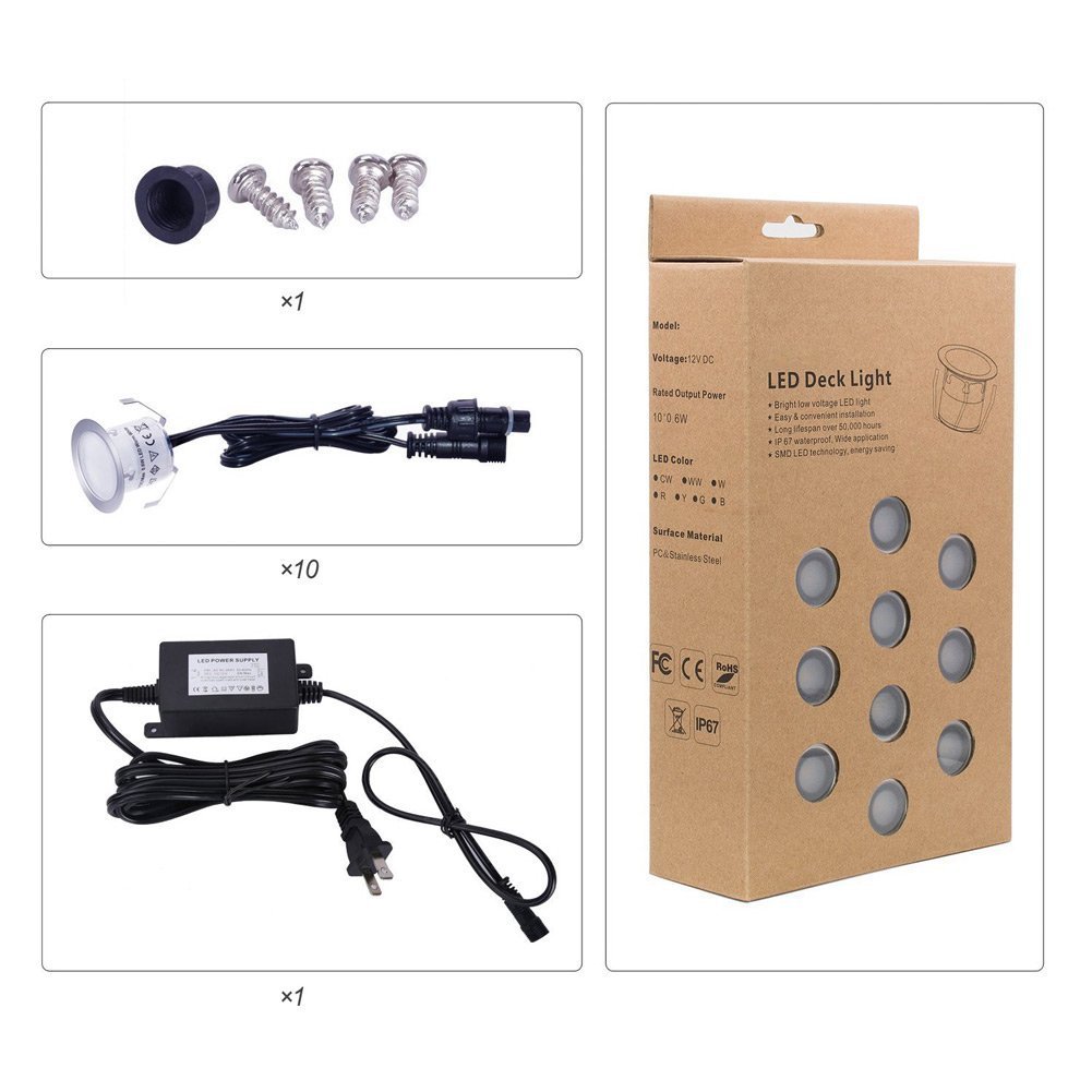 LED IP67 buried light, stainless steel courtyard deck light string, corridor indicator light, villa garden decorative light Application Scenario