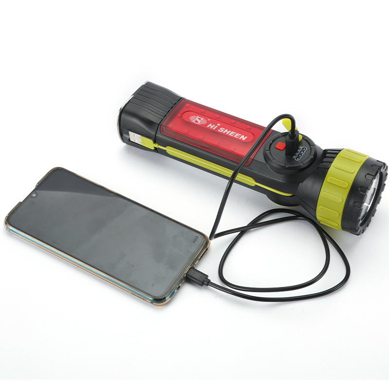 Ultra-bright work light, strong flashlight, charging outdoor lighting, household portable searchlight, patrol miner's lamp, led Item Picture