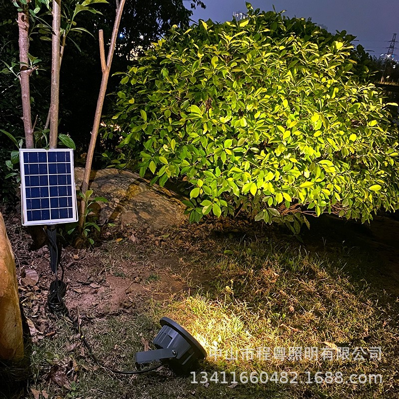 LED solar tree lights, outdoor landscape lights, garden villas, community gardens, courtyards, waterproof solar spotlights Specification drawing