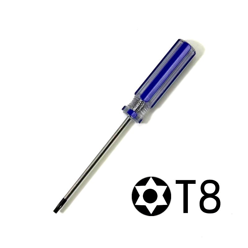 Blue striped screwdriver with magnetic manual plum blossom type T8/T10 screwdriver, computer and mobile phone disassembly and repair tools undefined