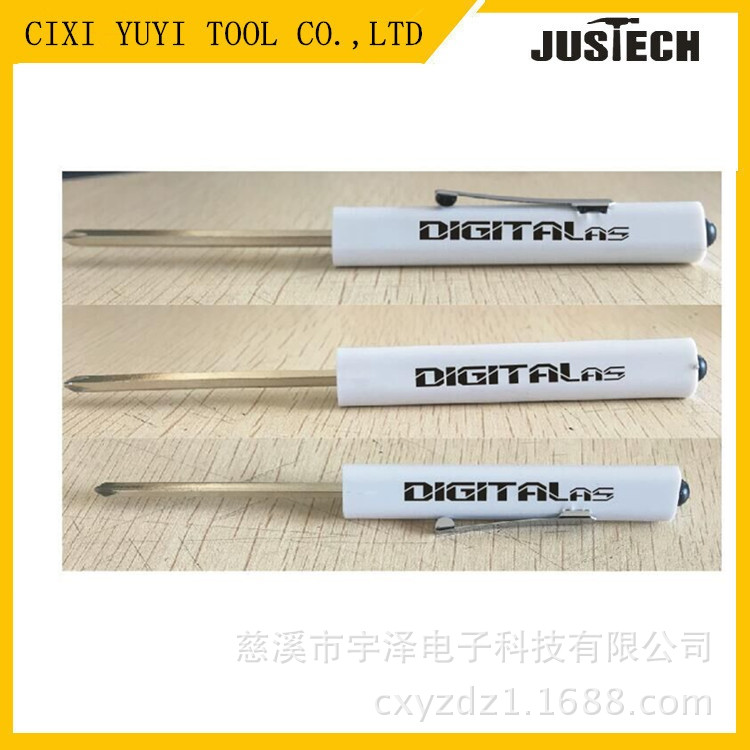 New triangular pen screwdrivers, anti-pen buckle screwdrivers, double-head replacement for use, gift silk-screen printing full figure