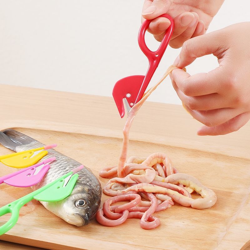Sausage flipping knife, duck intestine unblocking knife, chicken intestine breaking knife. Special tools for slaughtering and cutting chickens, ducks, geese and pigs and opening their intestines Specification drawing