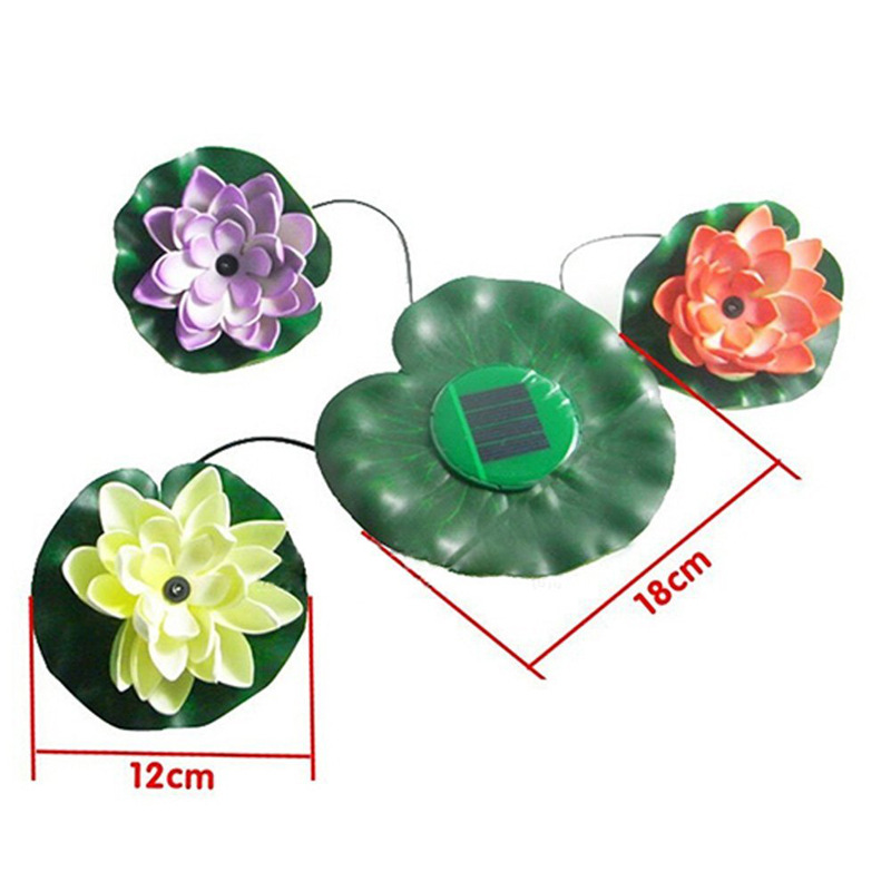 Cross-border bestsellers: Solar lotus lanterns, landscape pool garden decorative lights, solar ornamental lights, and simulated lotus lanterns Specification drawing
