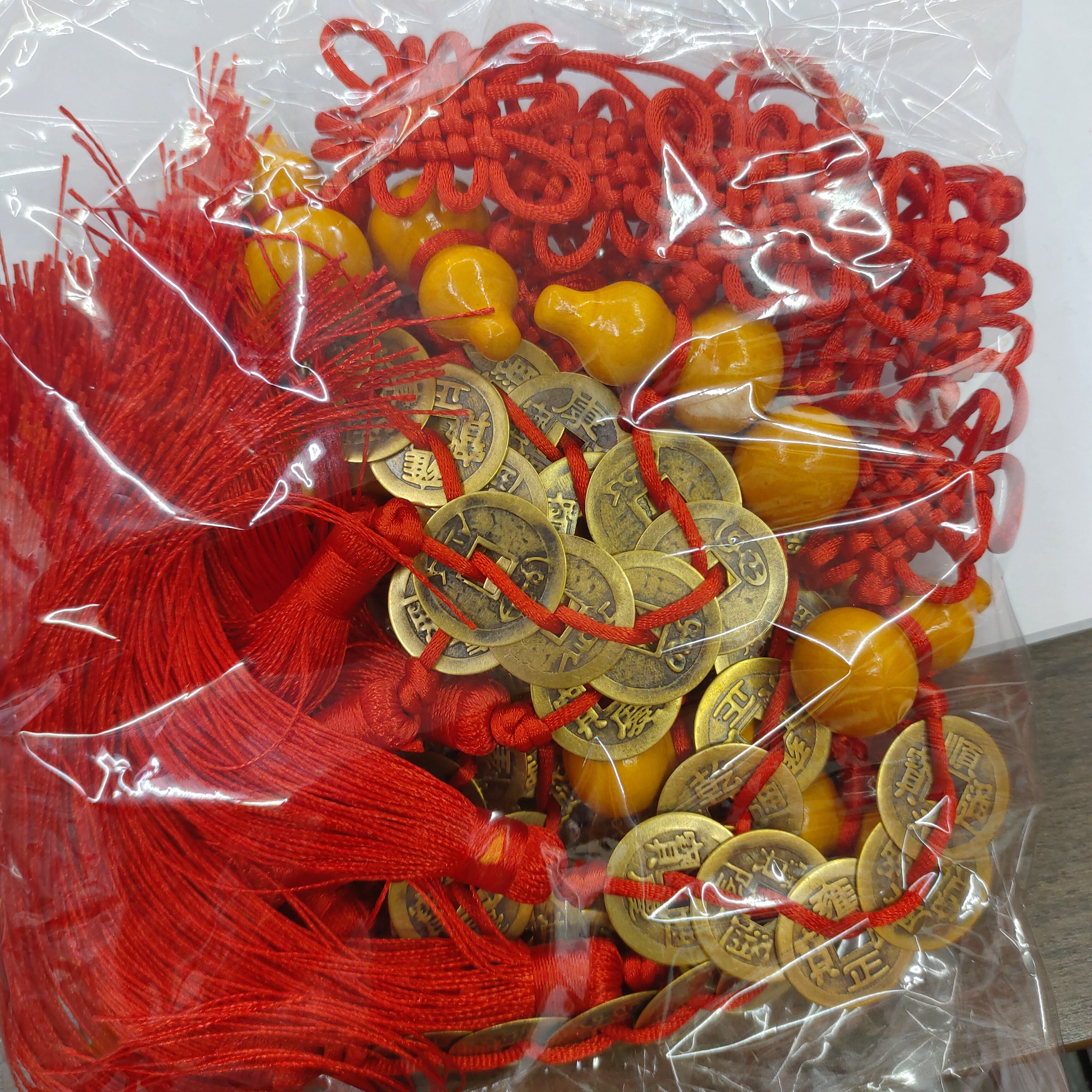 木葫芦五帝钱玄关大门客厅对正门室内厨房卧室厕所真铜门挂家用详情3