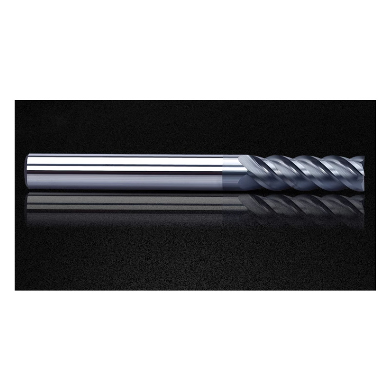 Round-nose milling cutter, 4-edge polished tungsten steel hardness alloy, CNC machining trimming, helical engraving, stainless steel milling cutter Application Scenario