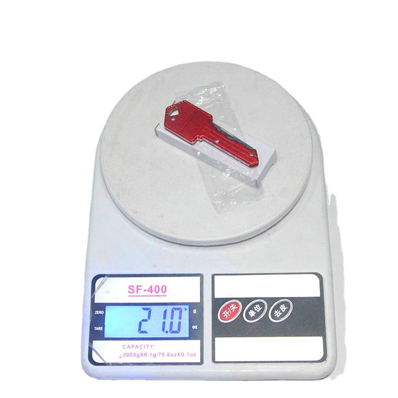 Aluminum alloy key knife, folding knife, mini portable folding knife, outdoor multi-functional fruit knife, stainless steel knife Item Picture