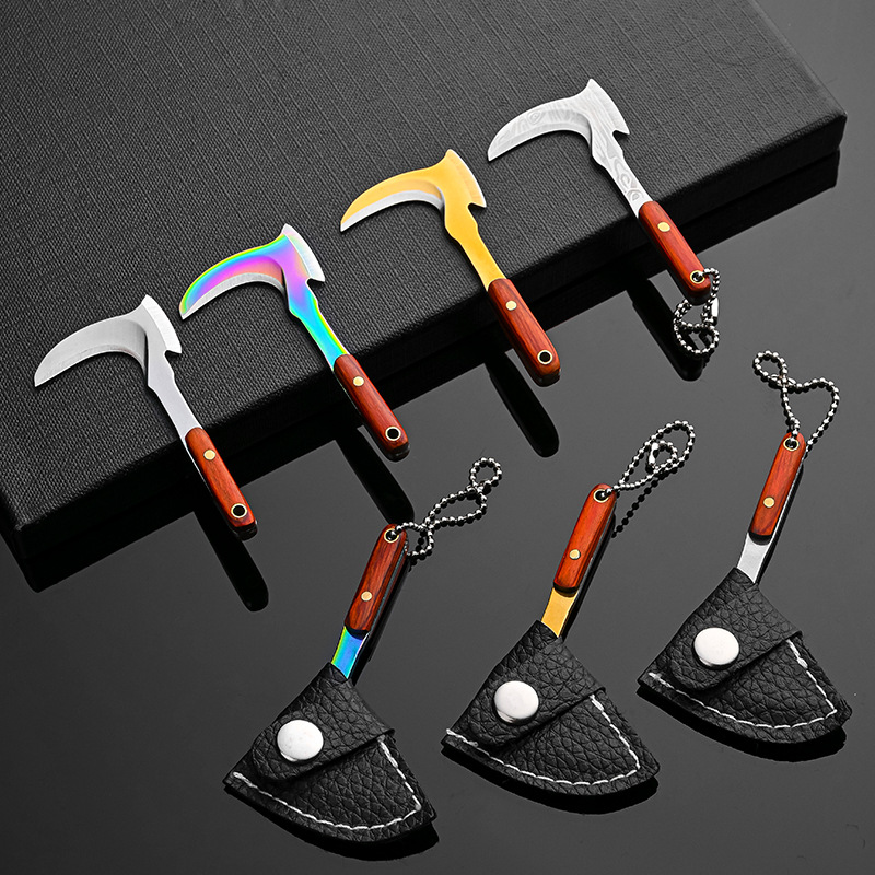 Keychains, small kitchen knives, mini sickles, gift knives, express delivery knives, portable knives, key knives, non-folding knives, pendants and accessories Specification drawing