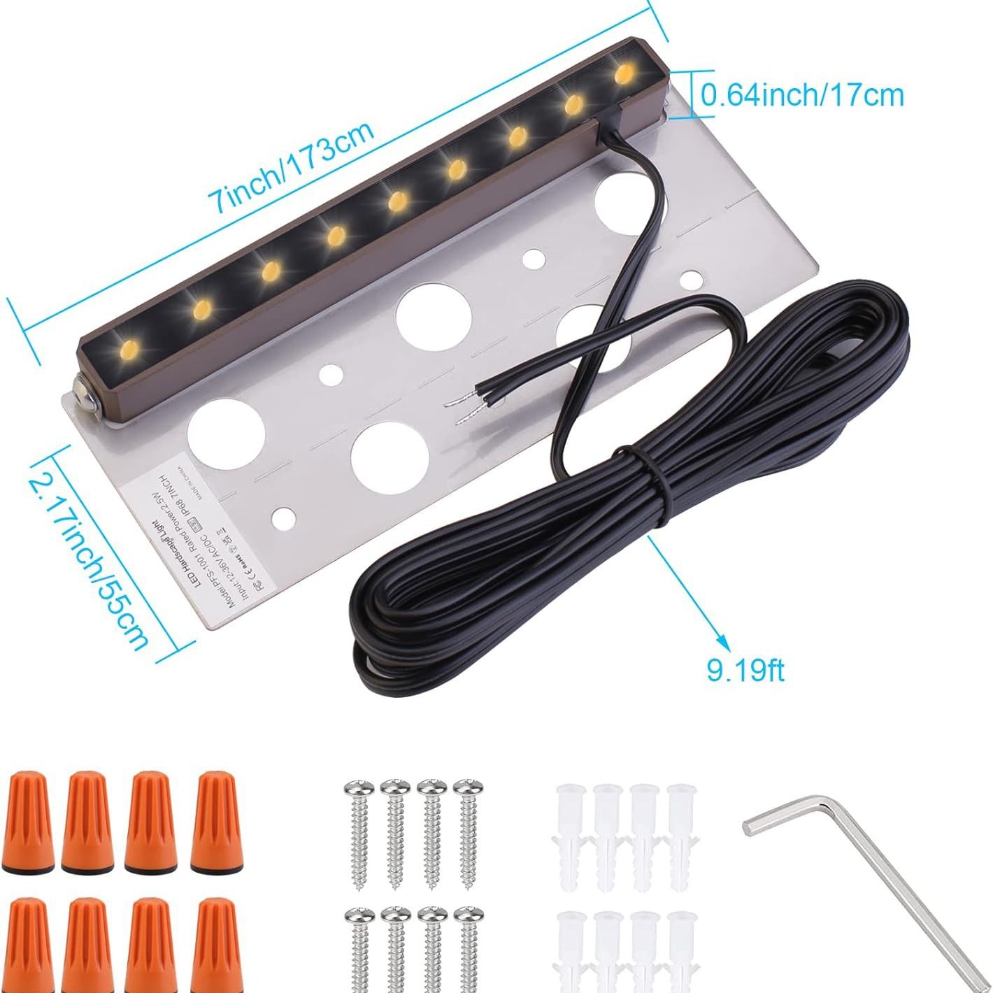 New RGBCW Bluetooth MESH staircase light, outdoor waterproof step light, APP smart LED step light, 12-24V Application Scenario