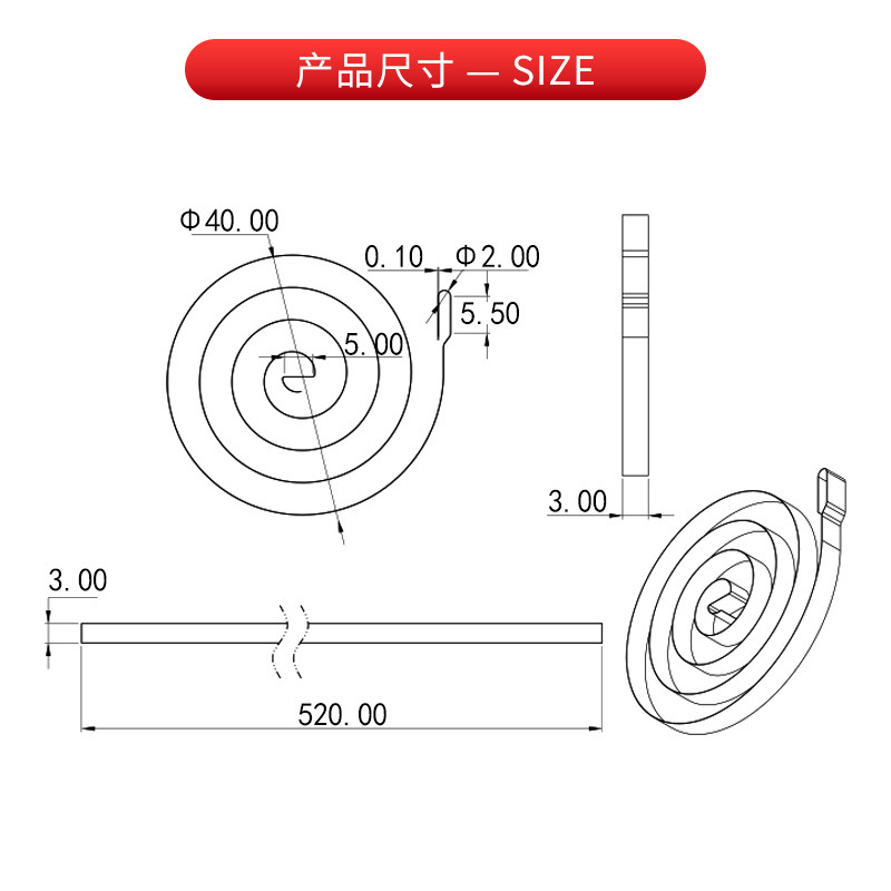 Customized easy-pull buckle winding spring, easy-pull buckle hairpin spring, factory direct sales of spring, spring. Welcome to negotiate with your drawings details Picture