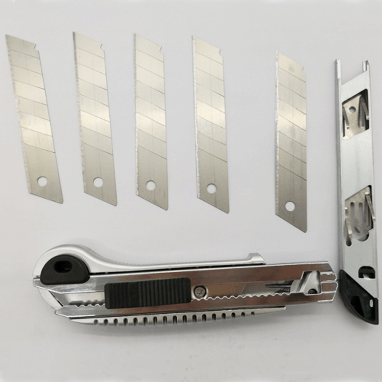 Tada Mei Utility Knife 5-shot wallpaper knife, paper cutting knife, stainless steel wallpaper knife, multi-purpose cutting knife, 18mm, factory direct sales Item Picture