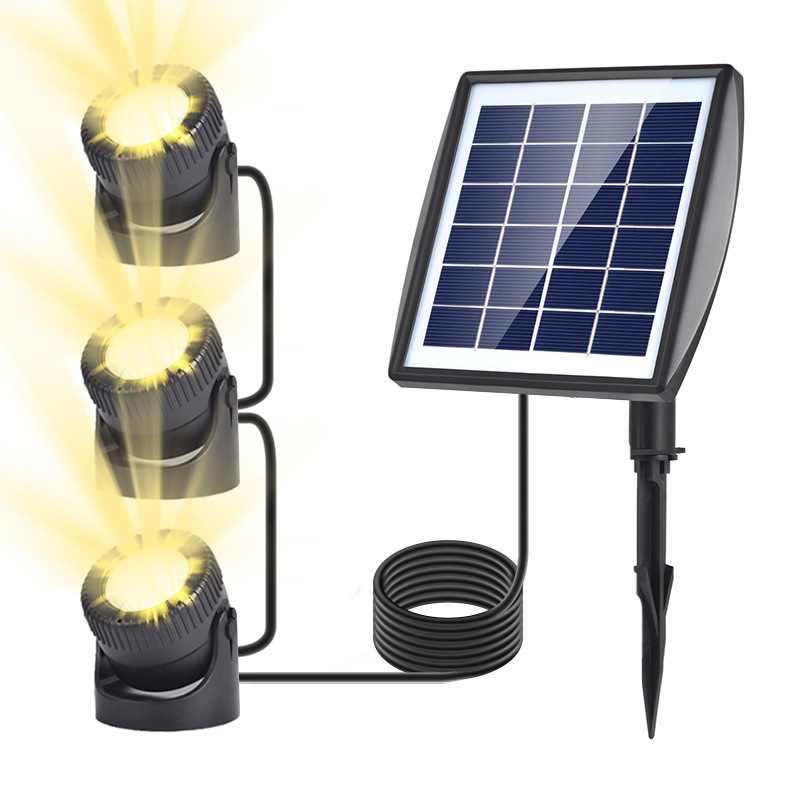 Solar-powered IP68 underwater lights, diving spotlights, garden lights, garden decorative lighting, and colorful atmosphere swimming pool lights Item Picture