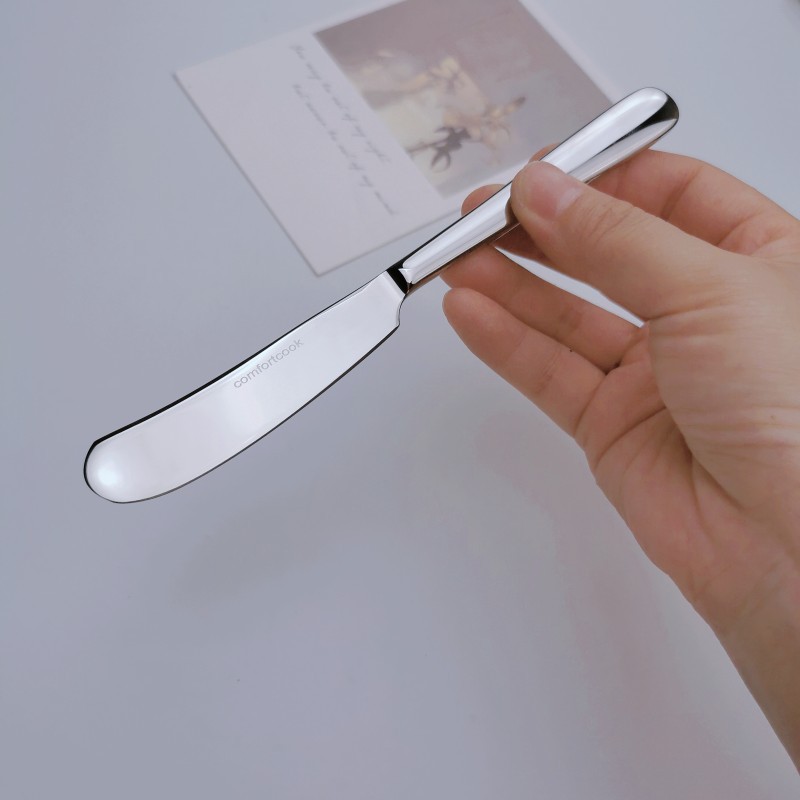 Japanese stainless steel butter knife, butter knife, spatula, jam spreading knife, cheese dessert knife, milk knife Specification drawing