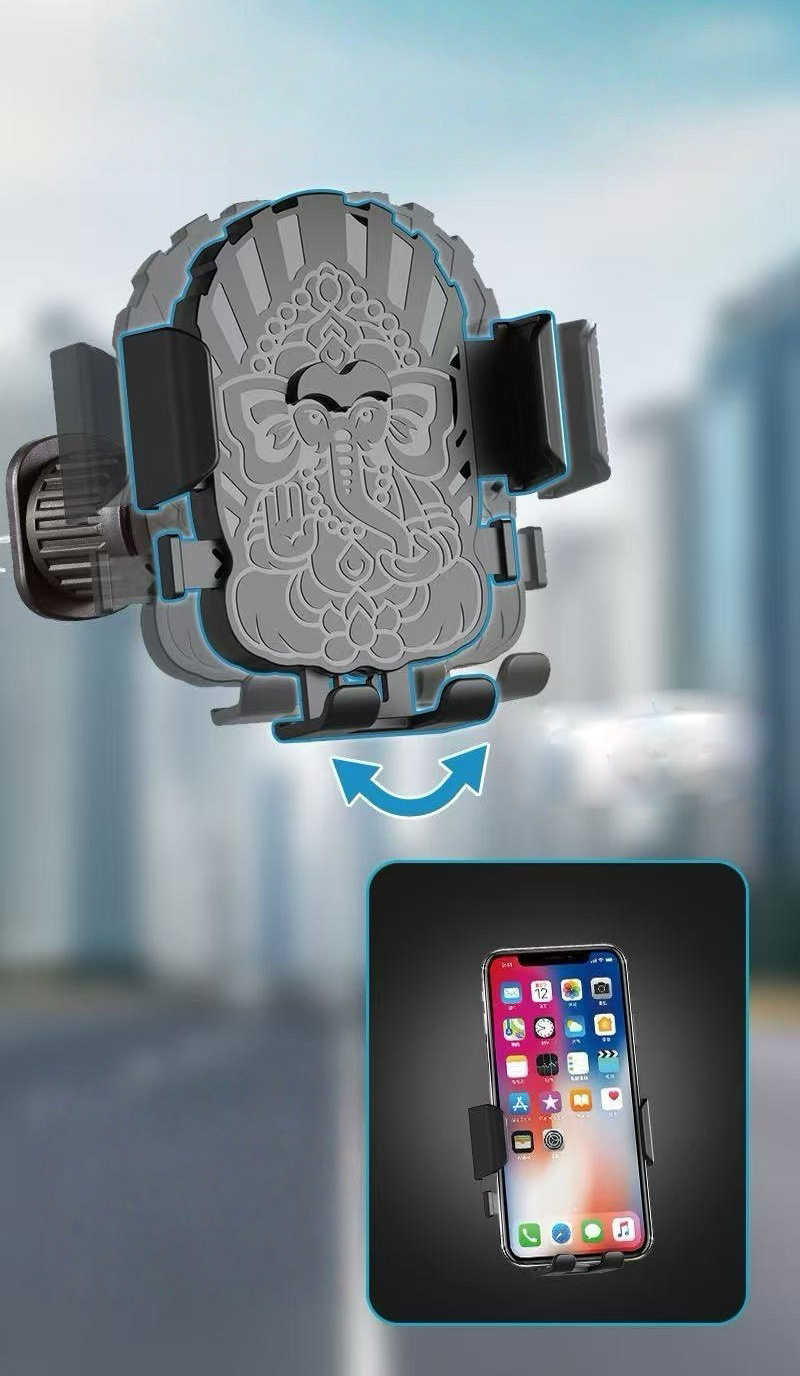 HZ05车载出风口手机支架塑料手机支架出风口手机架车载手机支架汽车出风口手机架夹子详情4