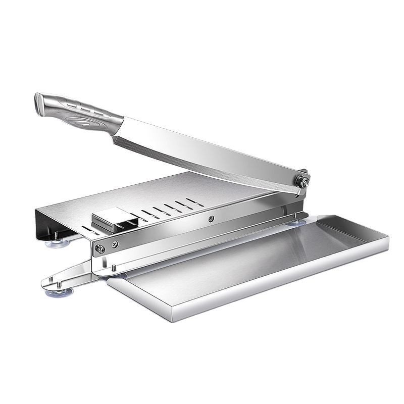 Household bone-cutting guillotine knife, a family meat and vegetable slicer, a kitchen stainless steel multi-functional frozen meat slicer Item Picture