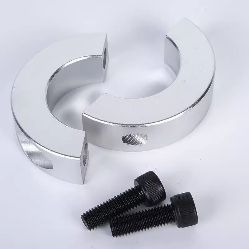 Aluminum alloy separable fixed ring, positioning ring, anti-withdrawal ring, limit ring, clamping and locking ring, split shaft clamp manufacturer details Picture