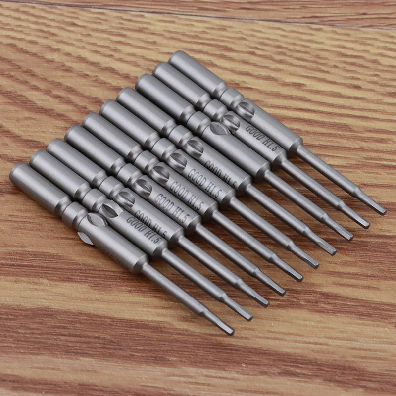 GOOD 5*60*2.5*25*H1.5mm hex socket screwdriver bit, imported S2 material electric screwdriver bit, magnetic Specification drawing