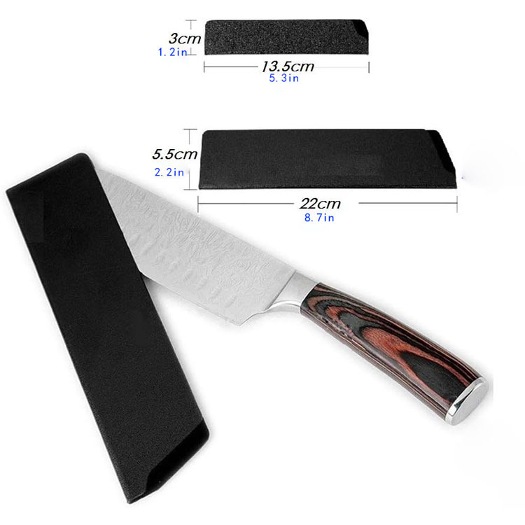 knife gurads various sizes of knife safety protection knife covers, ABS with flocking knife sheaths and knife covers Item Picture