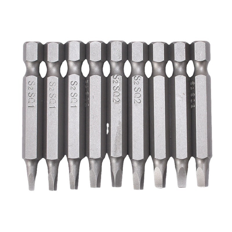 9pc Square Screwdriver SQ Series 50-150mm Hexagonal handle strong magnetic air screwdriver head Square Screwdriver set Item Picture