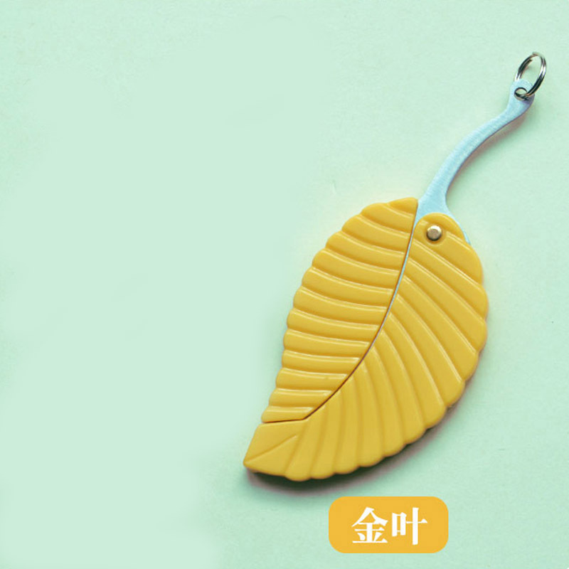 Green leaf knife, leaf knife, leaf knife, creative mini folding knife, stainless steel folding knife, outdoor travel fruit knife undefined