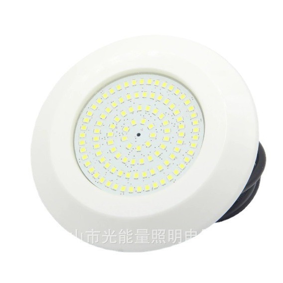 The best-selling ultra-thin PC seven-color underwater light, underwater side wall light, swimming pool LED massage pool light, 12W Item Picture