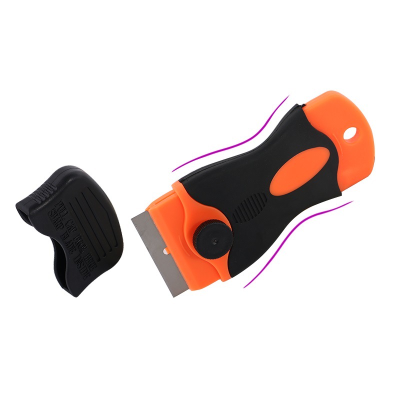 Car glue scraper, mobile phone film glue scraper frame, glue remover handle, plastic blade scraper handle Application Scenario