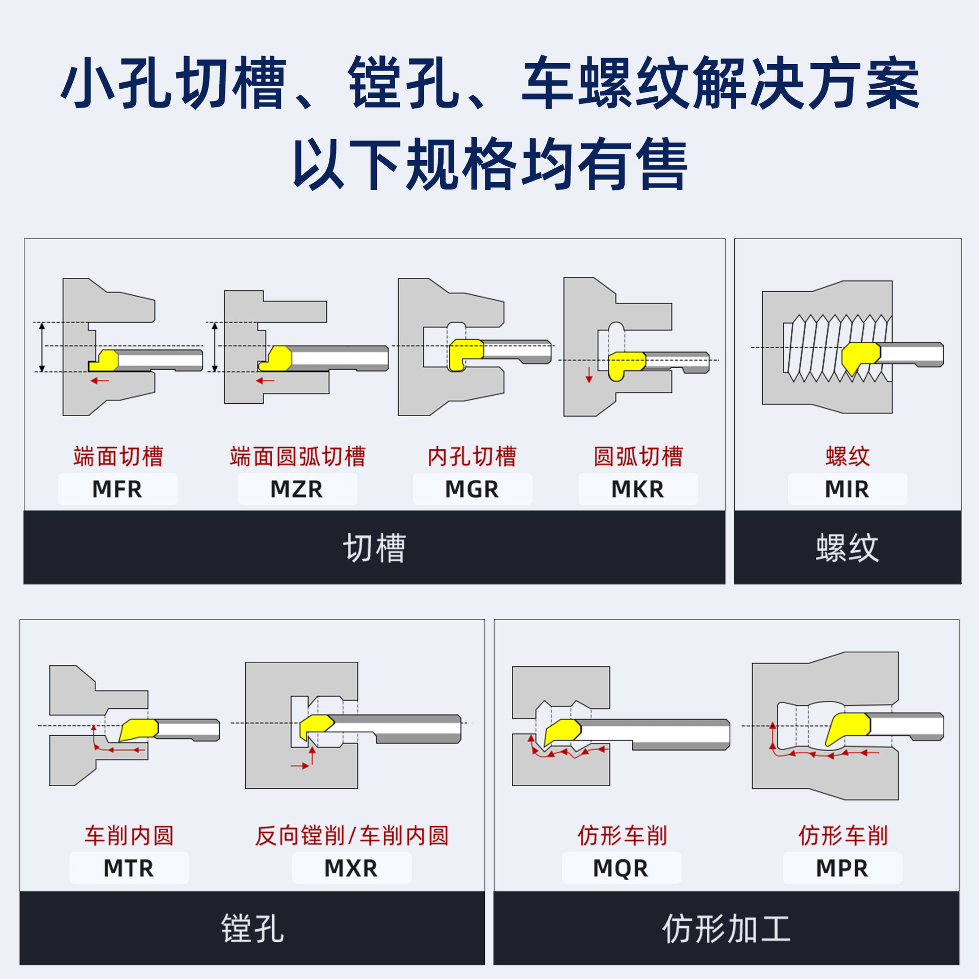 Small hole boring tool, MTR small diameter boring tool, CNC boring tool, tungsten steel small diameter boring tool, small diameter inner hole lathe turning tool Item Picture
